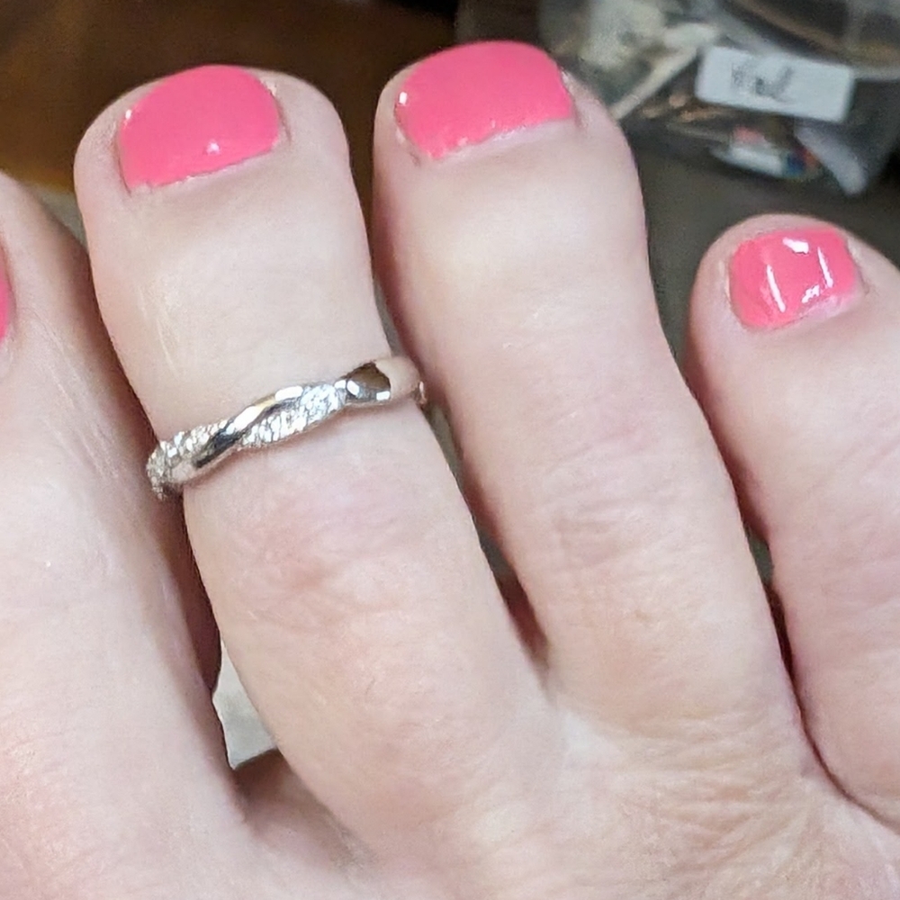 🆕 Sterling Silver Toe Rings - Picture 2 of 6